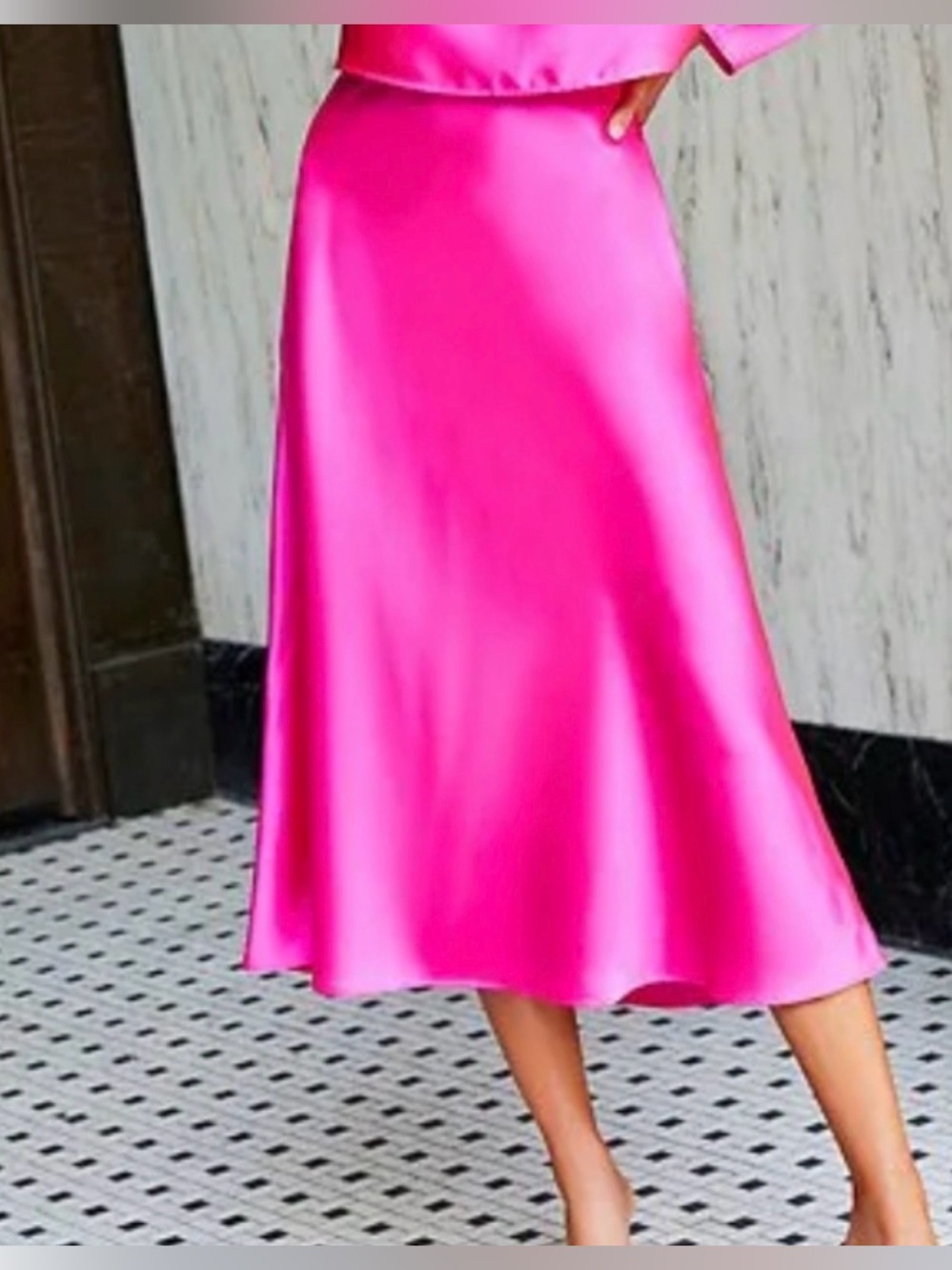 Antonio Melani Blakely ✨Satin Midi Skirt Womens 🩷